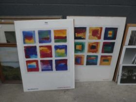 Pair of Nel Whatmore prints entitled Chasing Rainbows