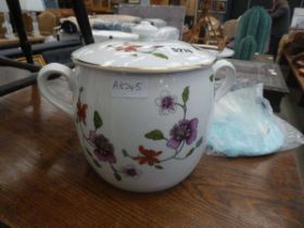 Floral patterned Royal Worcester lidded pot