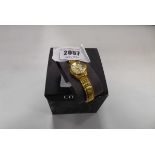 +VAT Citizen ladies Eco gold tone bracelet watch