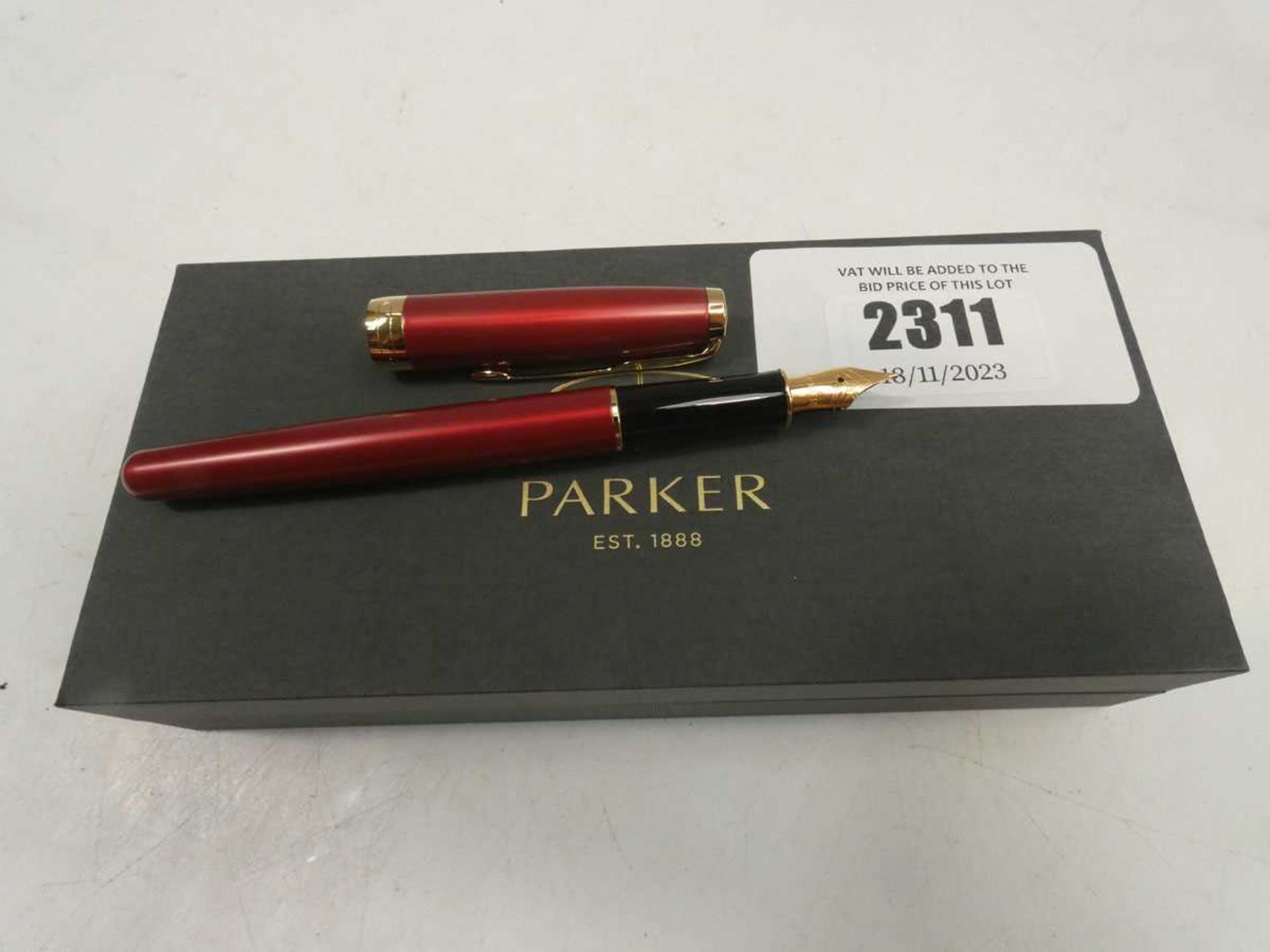 +VAT Parker Fountain Pen with box