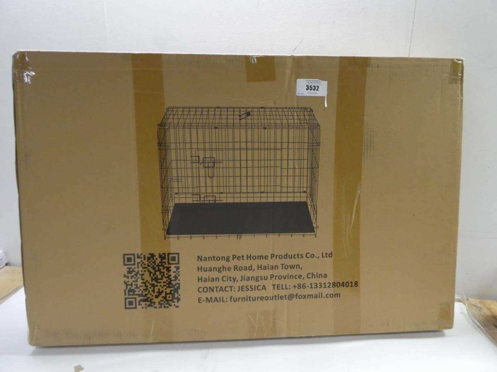 +VAT Large fold up dog cage