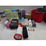+VAT Mop bucket, liquid containers, water bottles, travel & coffee mugs etc