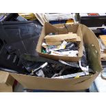 +VAT Pallet of car parts and accessories, including wire strippers, screws, silicone etc.