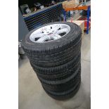 Set of alloy wheels with tyres size 255/55 18