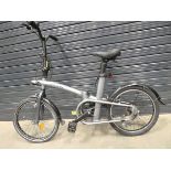 B Twin grey city style folding bike