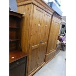 Pine double wardrobe