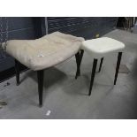 +VAT Molded plastic stool, plus a dressing table stool