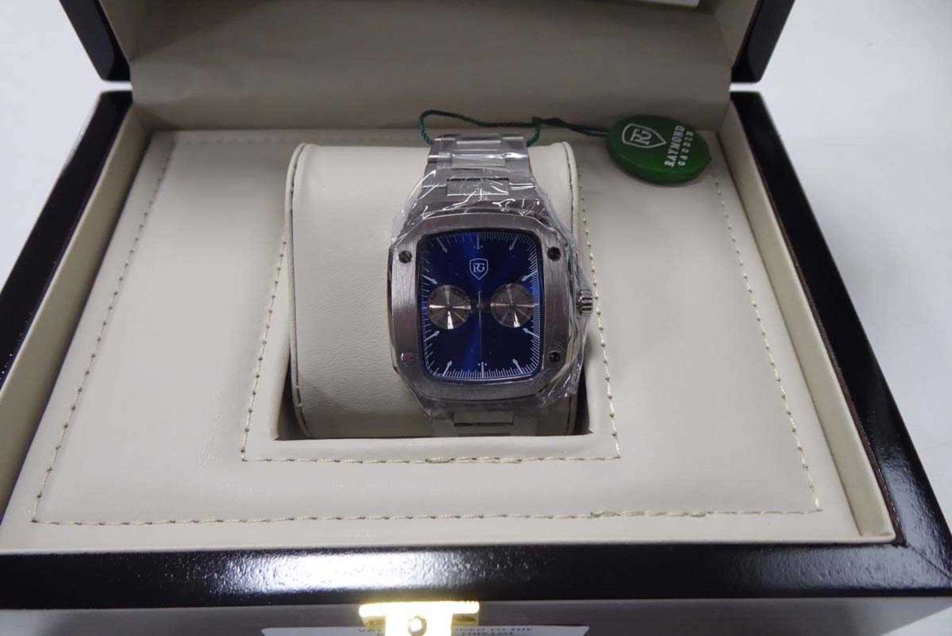 +VAT Men's Raymond Gaudin date/date sub dials watch with stainless ...