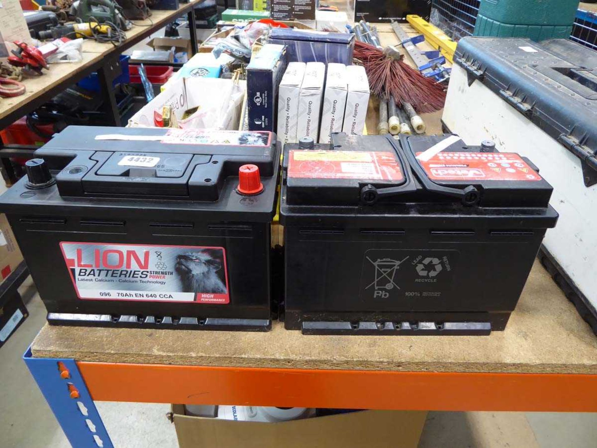 2 car batteries