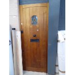 Large wooden exterior door