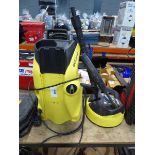 +VAT Karcher K4 electric pressure washer with patio cleaning head