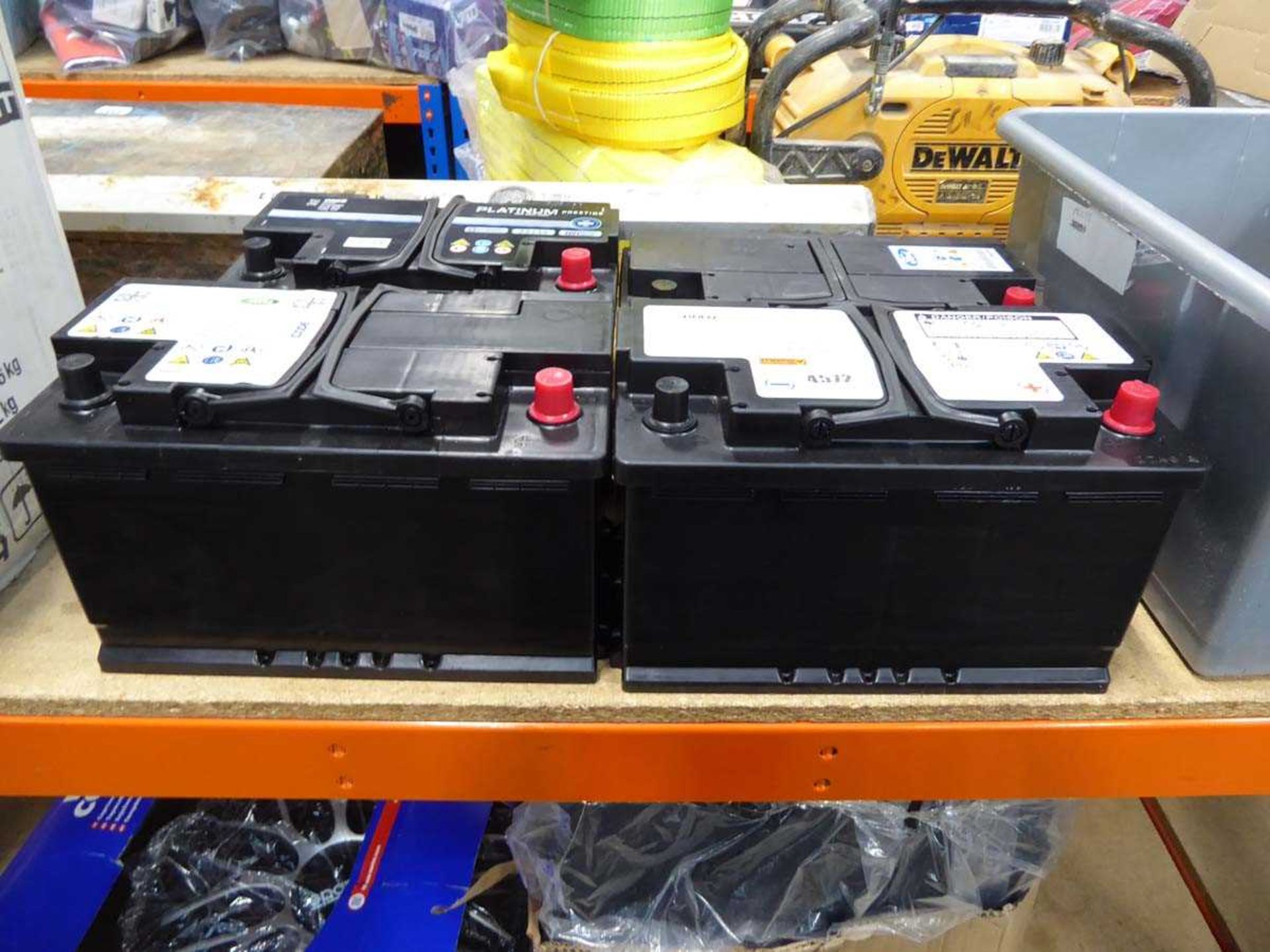 4 large car batteries