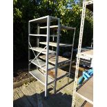 One thin and one large metal rack