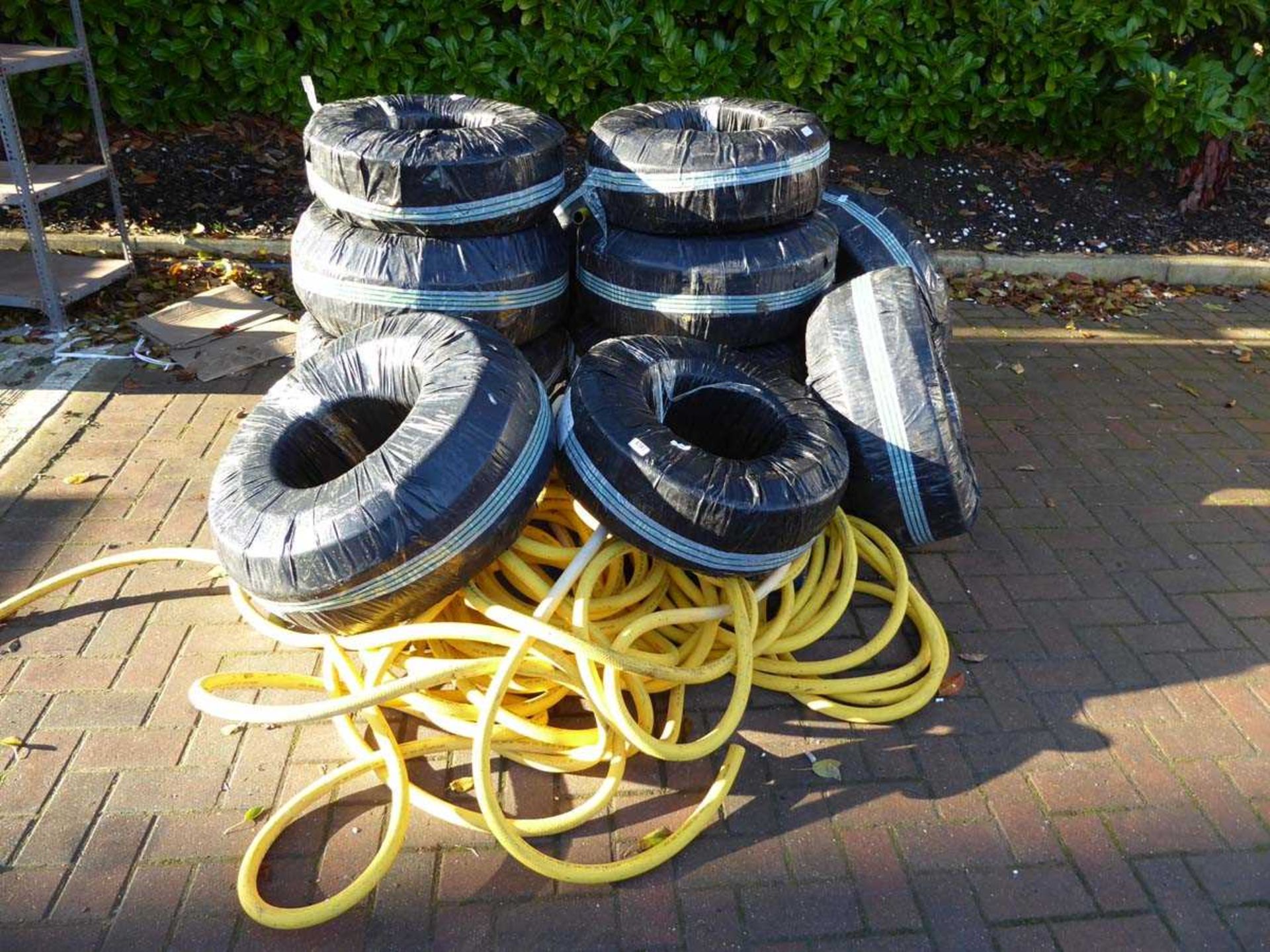 Large pallet of air hose