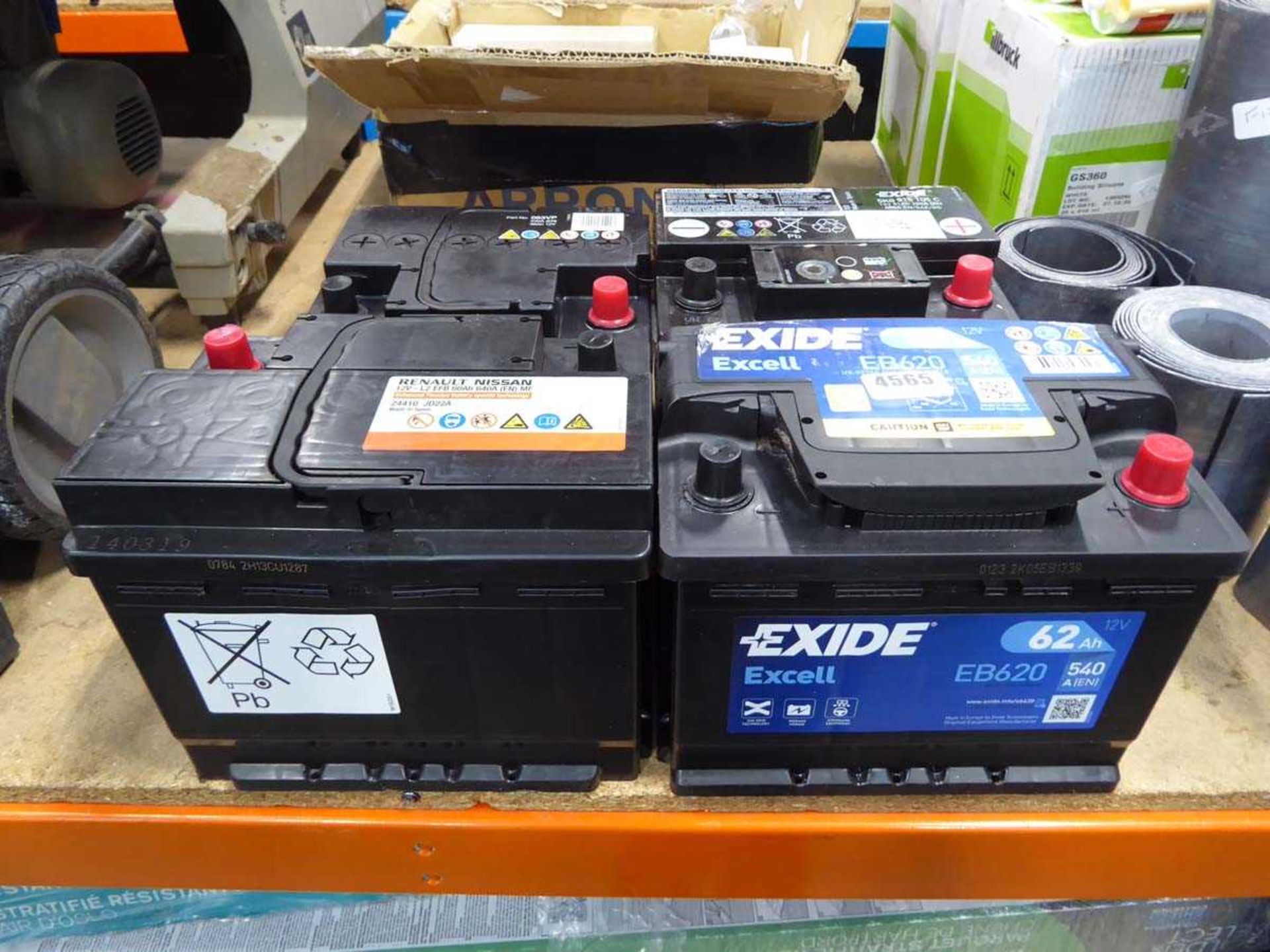 4 car batteries