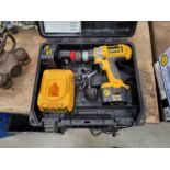 Dewalt battery drill with 2 batteries and charger