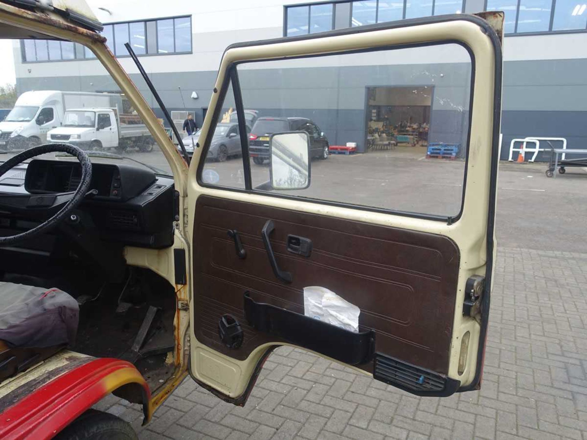 (FCG 403W) Volkswagen T25 Camper Van, Devon Moonraker in red and cream, with original gas fridge - Image 15 of 16