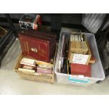 (2) 2 x boxes containing Beatrix Potter and other children's novels plus the works of Shakespeare