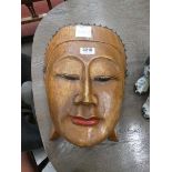 Wooden Buddha mask