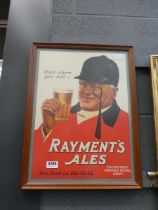 Rayment's Ales advertising sign