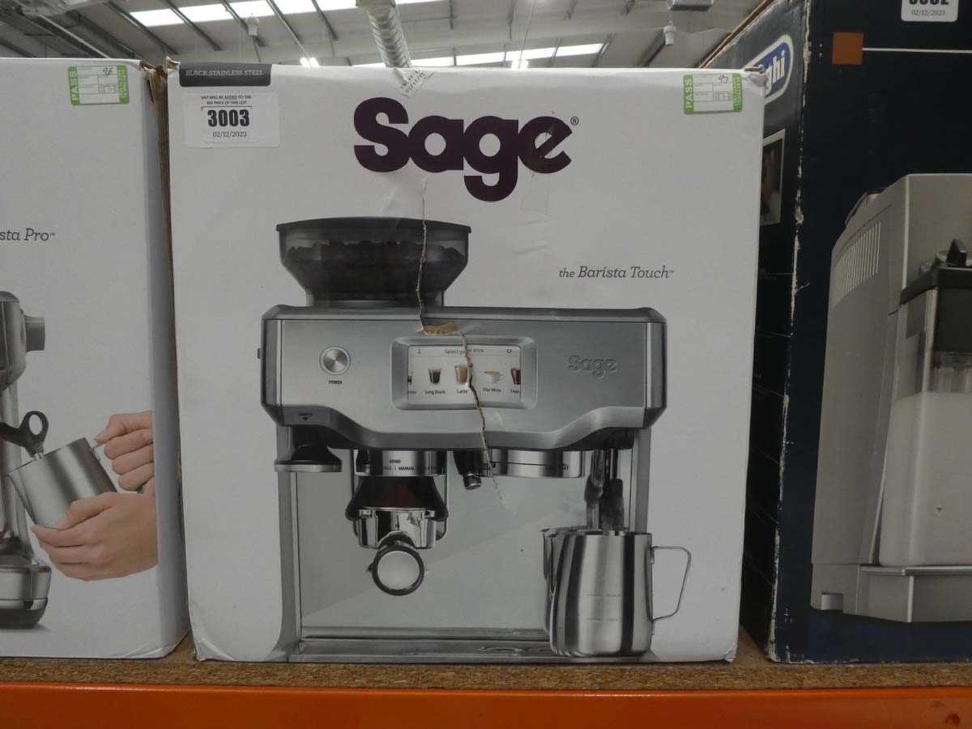 +VAT Sage Barista Touch coffee machine