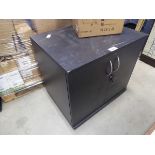 Black low stationery cupboard