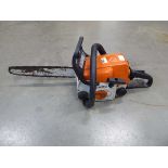 Stihl 017 petrol powered chainsaw