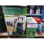 +VAT Boxed Bosch advanced Aquatak 140 electric pressure washer with boxed patio cleaning head