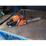 Echo petrol powered chainsaw