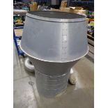 Large galvanized extractor pipe
