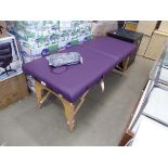 +VAT Purple fold up massage bed