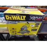 +VAT DeWalt XR boxed battery powered chop saw with 2 batteries, no charger