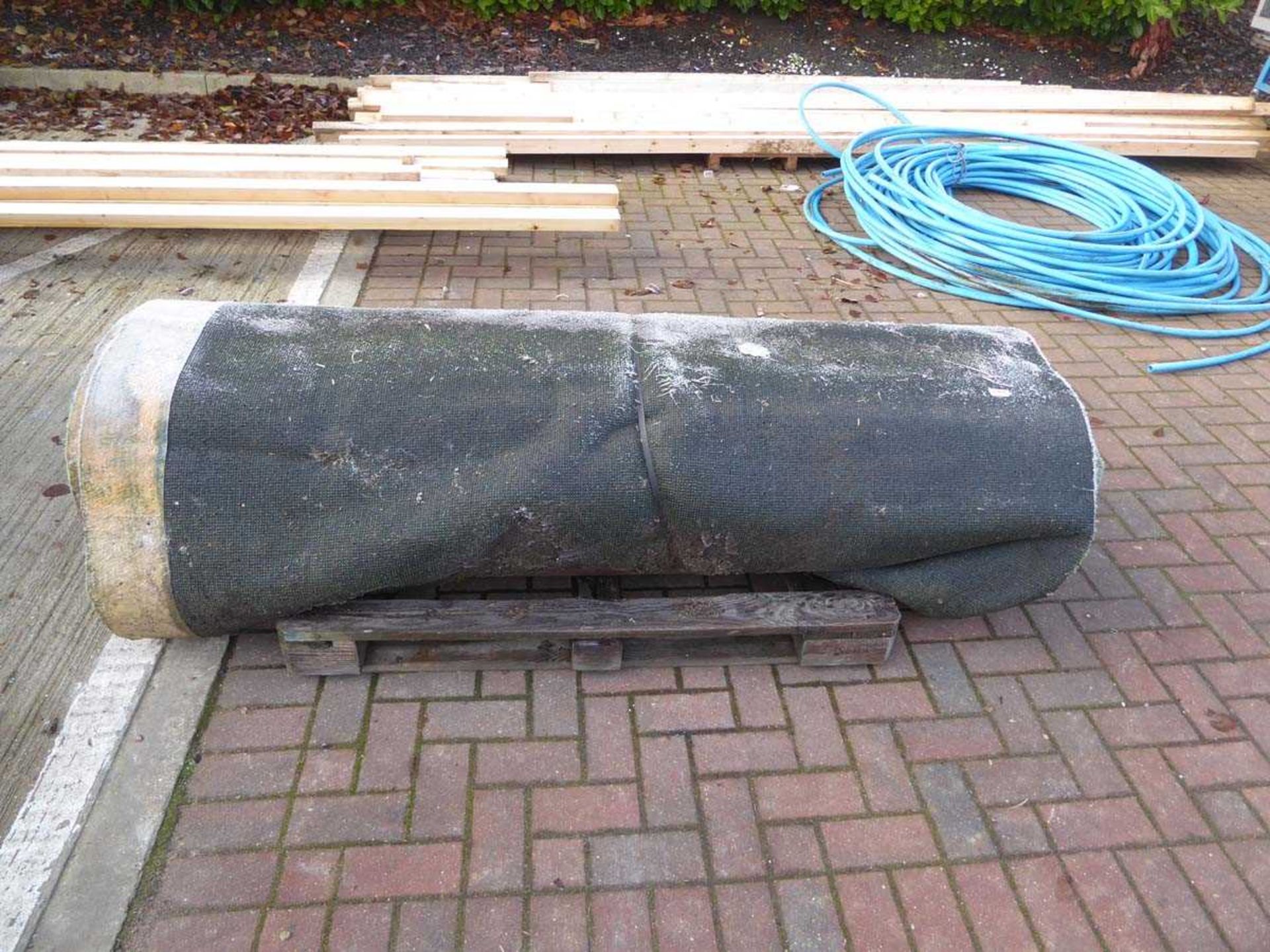 Large roll of astro turf