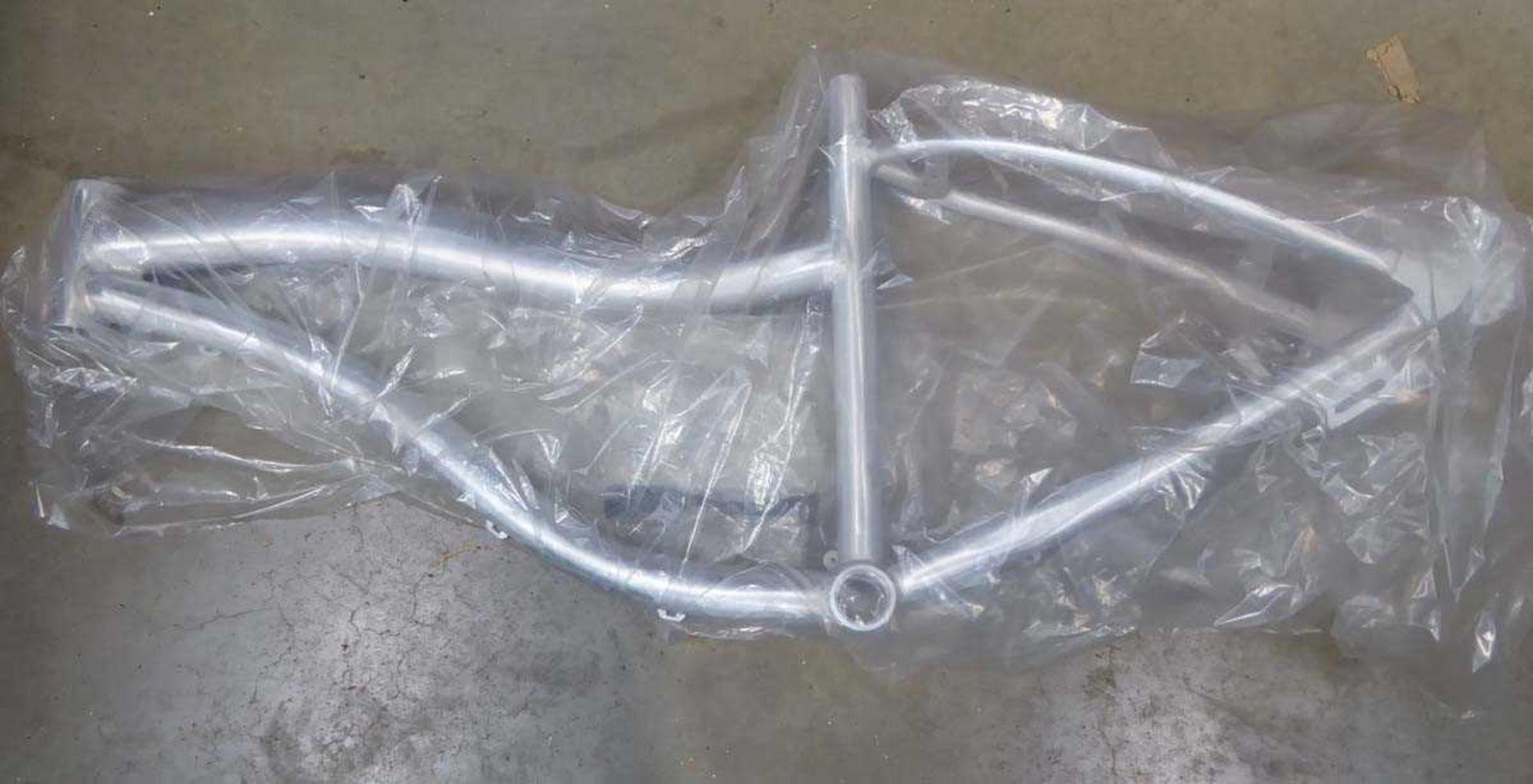 `Box containing three aluminium bike frames - Image 2 of 3