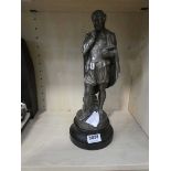 Metal figure of Shakespeare