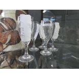 5 x Champagne flutes