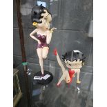 2 x Betty Boop figures