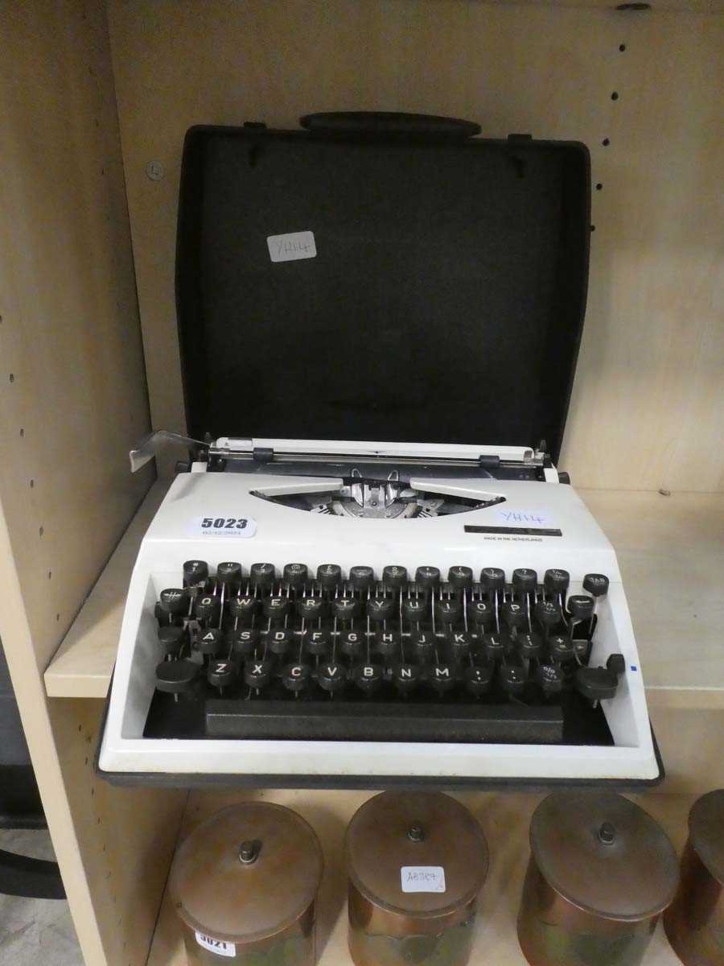 Vintage Adler travelling typewriter