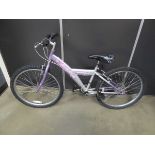 Silver girls mountain bike