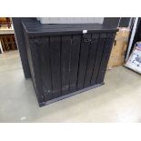 +VAT Large black garden storage box