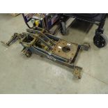 Vintage 4 wheel trolley jack