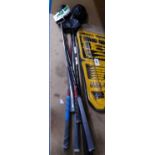 +VAT Qty of assorted golf clubs and golf club shafts