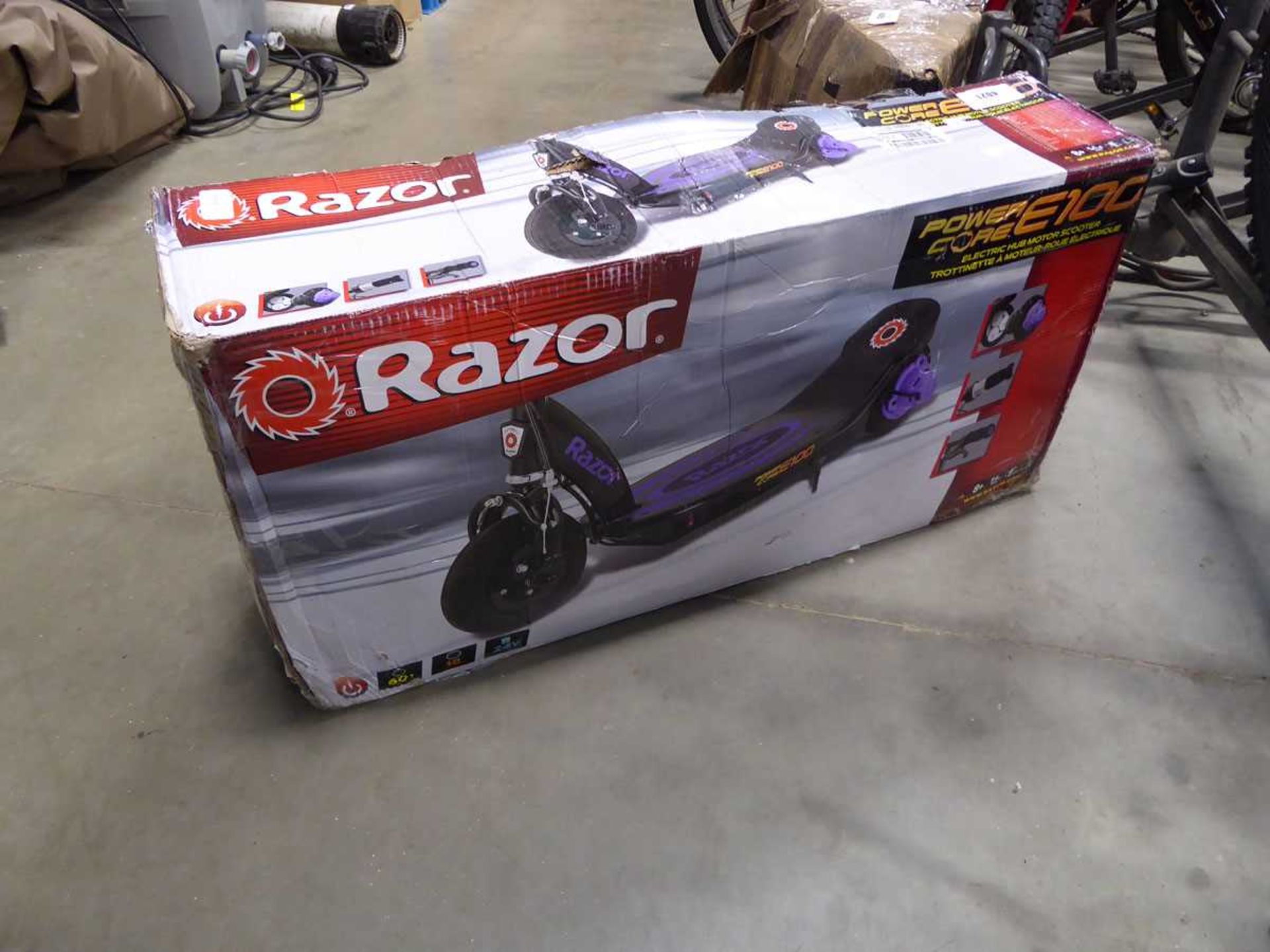 Boxed Razor scooter