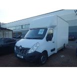 (LJ18 DBY) Renault Master ML35 B-NESS Energy DCi Luton Van in white, 6 speed manual, first