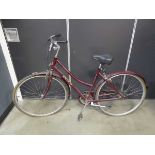 Red Raleigh ladies bike