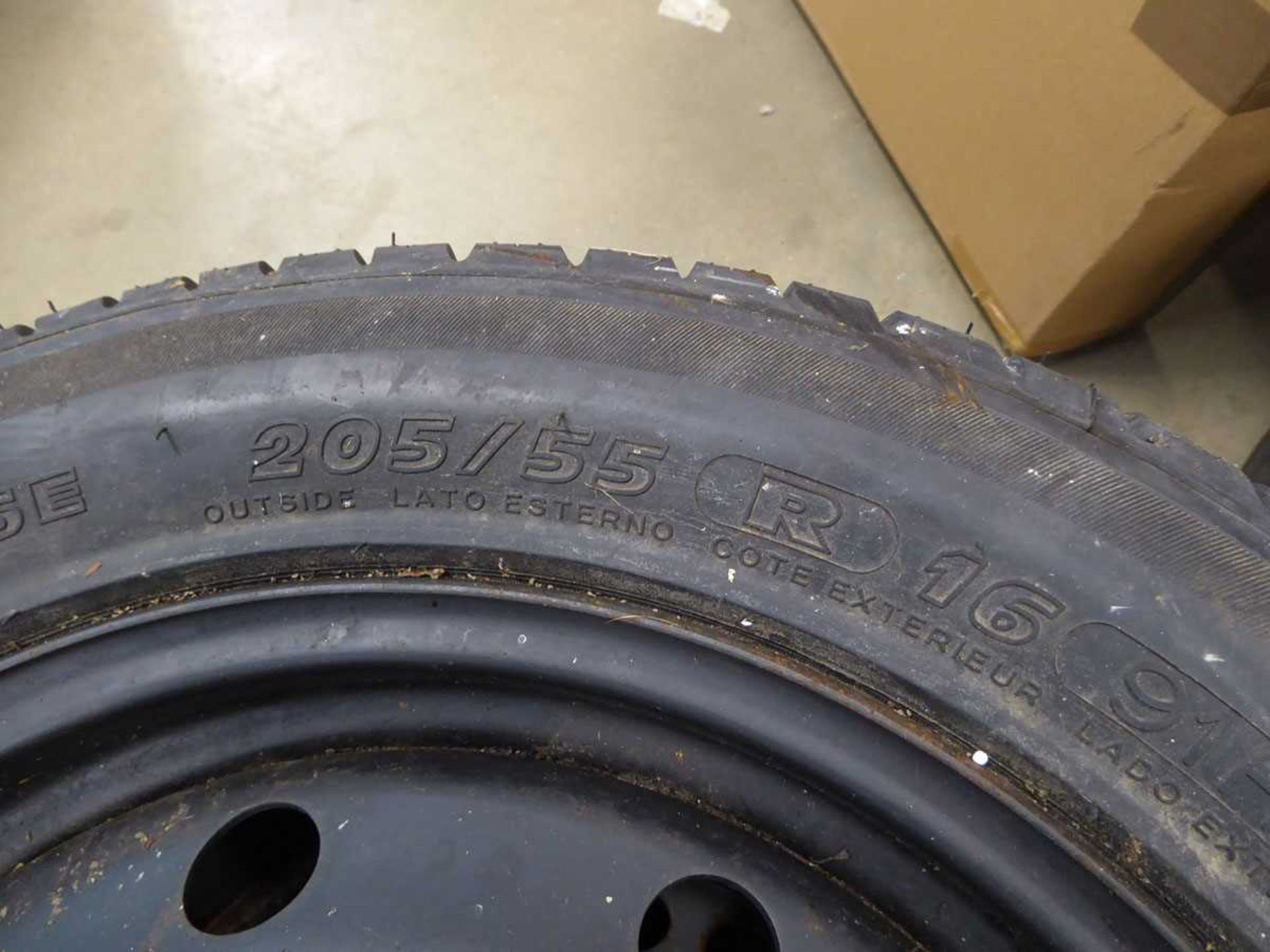 Two assorted steel rims and tyres for Mercedes Sprinter and Renault Megane - Image 2 of 2