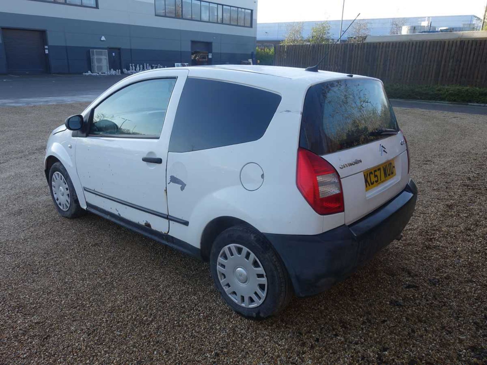 (KC57 WUD) Citroen C2 Enterprise Van in white, 5-speed manual, first registered 16/10/2007, 1398cc - Image 4 of 7