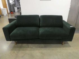 +VAT Green two seater snug sofa