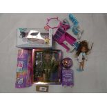 +VAT Selection of toys to include Rainobw High doll, LOL doll, Barbie Cutie Reveal, Bratz playset,