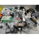 +VAT Large bag of fixings, brackets, filters, furniture feet, blind weights and hardware